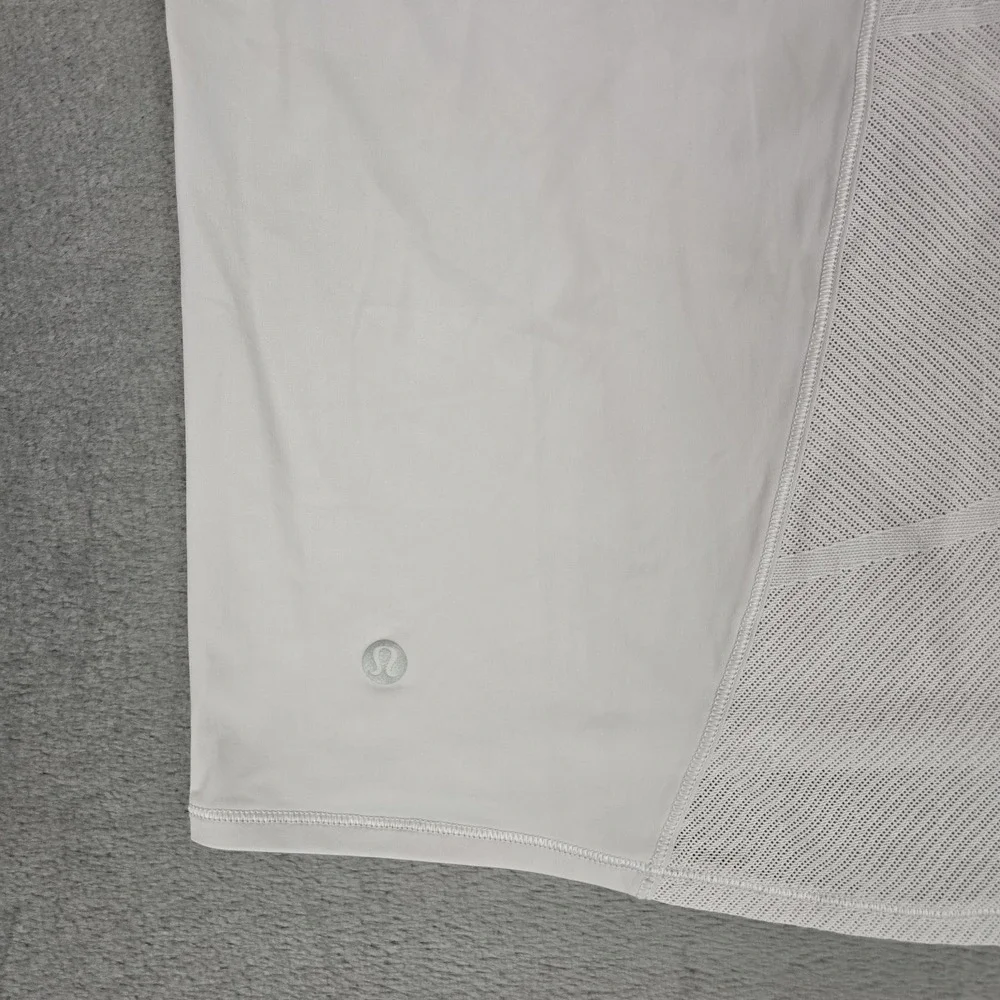 Lululemon Sheer Will Tank Womens 6 Gray Stretch Gym Running Pulse Tank Top